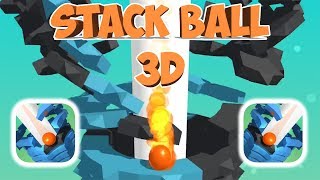 Stack Ball 3D - Gameplay - First Levels 1 - 20 (iOS - Android) screenshot 3
