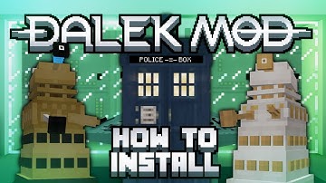 How to install the Dalek Mod | Minecraft 1.12.2, 1.8, 1.7.10