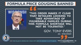 Evers signs emergency order banning baby formula price gouging