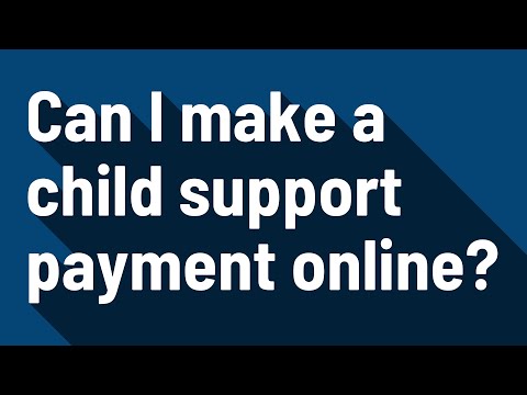 Video: How To Make Child Support Payments