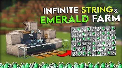 Minecraft Easy Infinite String & Emerald Farm in 1.20+ [WORKING GLITCH] #minecraft