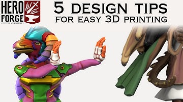5 Design Tips for Easy 3D Printing and supporting of your Hero Forge Mini STL downloads