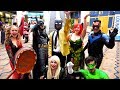 Batman comic con mayhem ft harley quinn poison ivy superhero movie  melf