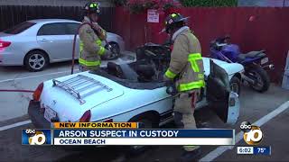 Ocean Beach arson suspect in custody