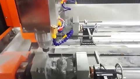 stone  cnc router with rotary axis