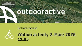 Flyover-Video: Wahoo activity 2. Mรคrz 2026, 11:05