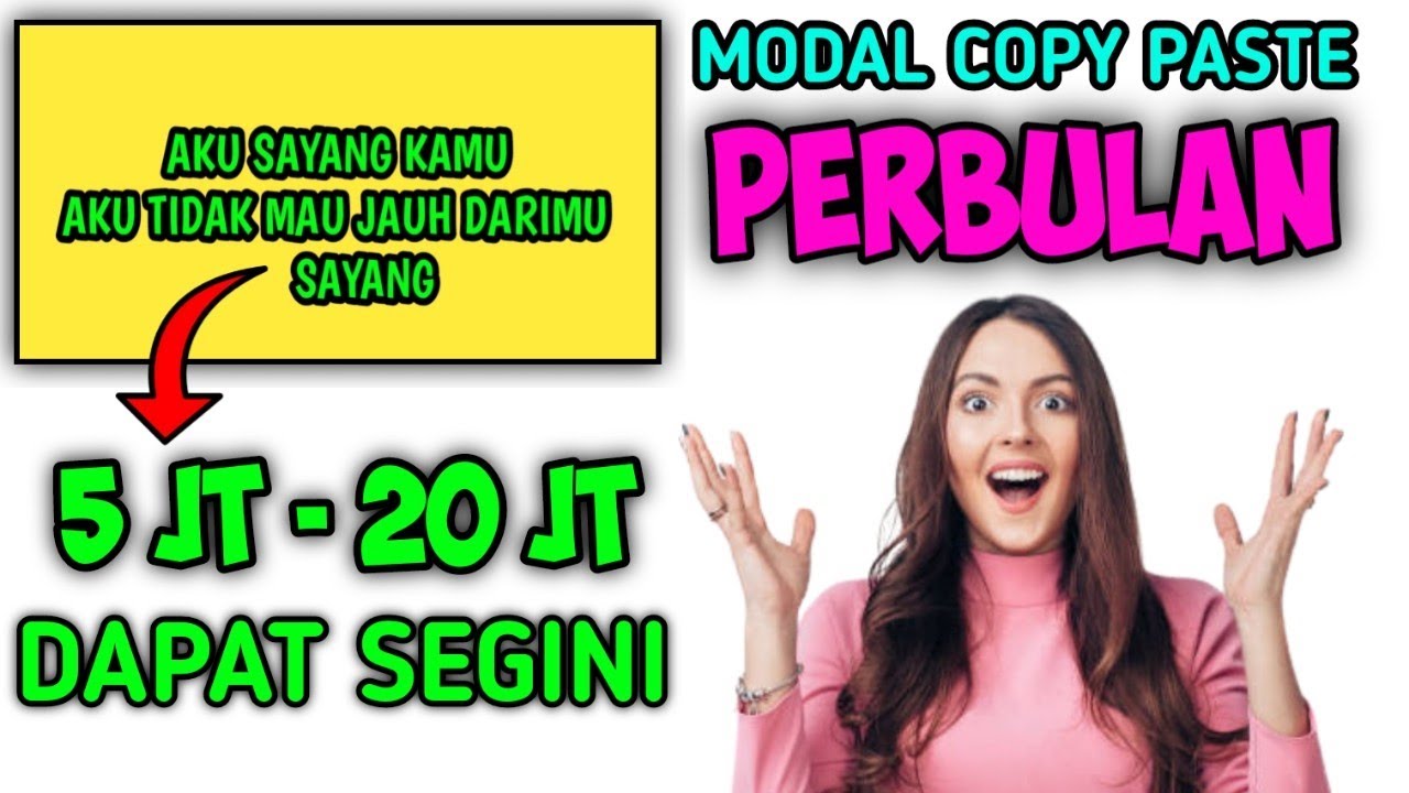 Modal Copy Paste Hasilkan Jutaan Perbulan ide konten youtube pemula ...