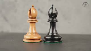 1849 Original Staunton Chess Set | Pieces in Lacquered Distress Antiqued Boxwood & Ebony | 2024 Set