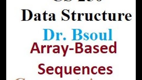 CS 250 Dr Bsoul Compact Arrays