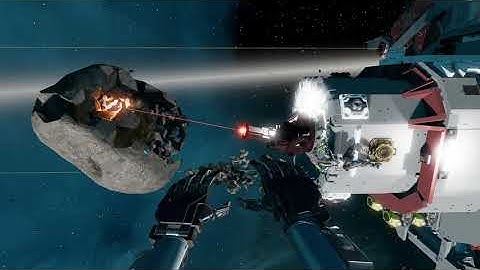 Starbase - Mining Laser in action