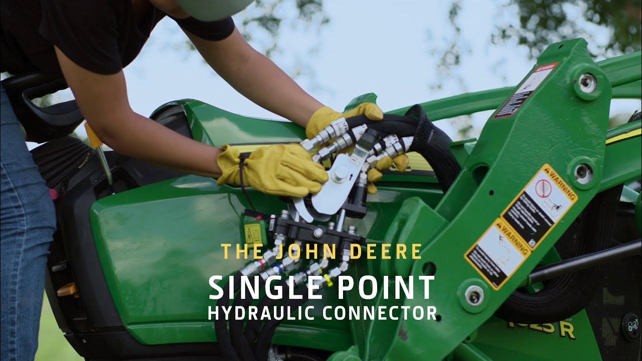 The Single Point Hydraulic Connector Lever Feature John Deere Compact