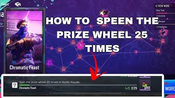 HOW TO  SPEEN THE PRIZE WHEEL 25 TIMES CHROMATIC FEAST EVENT - CALL OF DUTY MOBILE