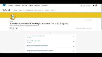 Attendance and Benefit Tracking in Nonprofit Cloud for Programs Trailhead Answer #trailheadbadges