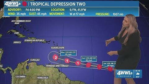 Friday 4 PM Tropical Update: TD 2 expected to become Hurricane Beryl