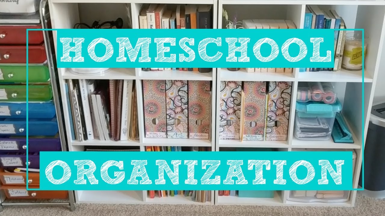 Organizing Homeschool Supplies - Teach Beside Me