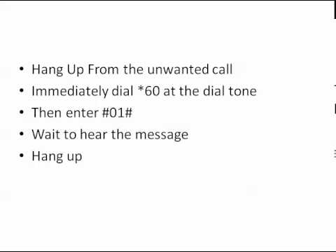 how to block specific phone numbers on suddenlink youtube