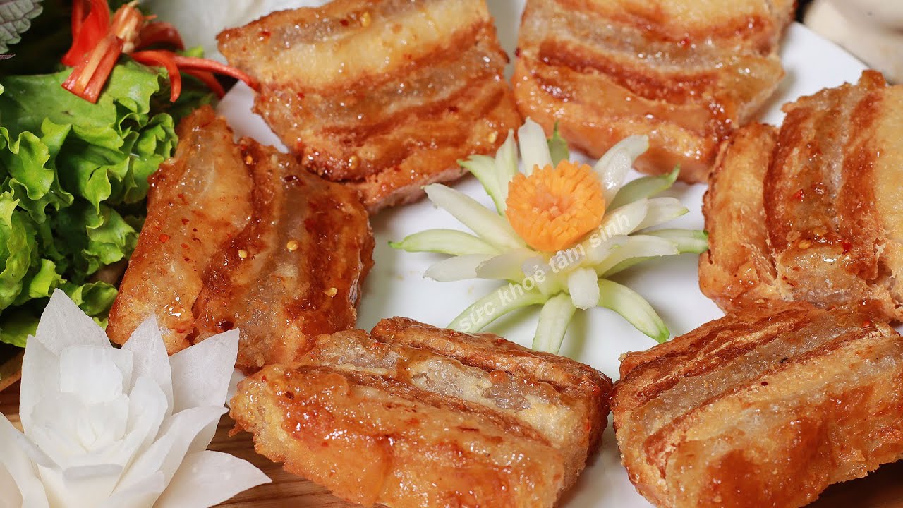 Cách làm Thịt Heo Quay Chay da giòn không tách lớp giòn rụm - YouTube