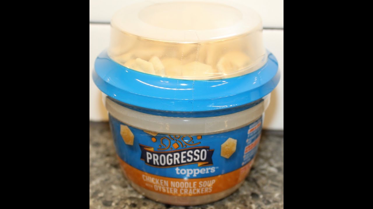 Progresso Toppers Chicken Noodle Soup with Oyster Crackers Review