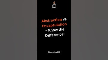 Abstraction vs Encapsulation – Know the Difference with Real Examples! #java #coding #learning