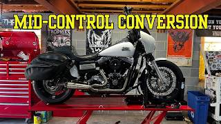 Forward Control to Mid Control Conversion on a 2009 Street Bob