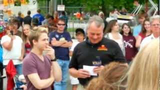 Hunter Hayes standing around and looking adorable at DelGrosso's Amusement Park Tipton, PA 6/03/12