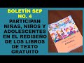 Soy Docente: BOLETÍN SEP NO. 4 PARTICIPAN NIÑAS Y NIÑOS EN EL REDISEÑO DE LOS LIBROS DE TEXTO