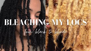 I BLEACHED MY LOCS! | Black to Blonde
