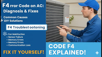 Airconditioner F4-foutcode ❄️ Wat het betekent en hoe u het snel kunt oplossen