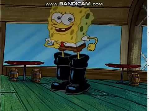 spongebob with boots