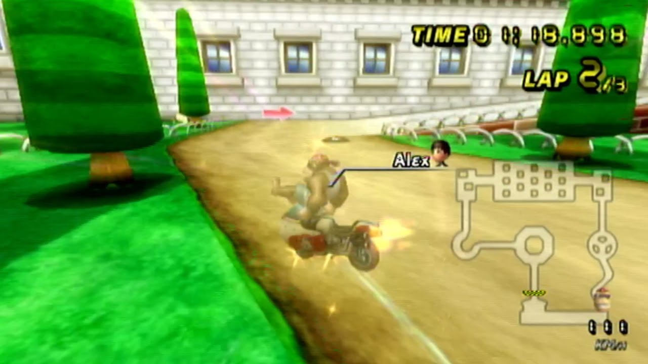 [MKW - World Record] DS Peach Gardens Flap (No Glitch) - 38.081