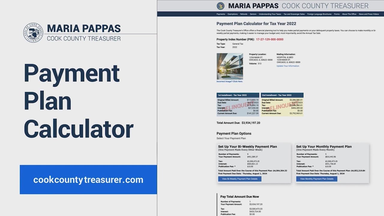 Cook county treasurer unveils new tool to help property owners spread