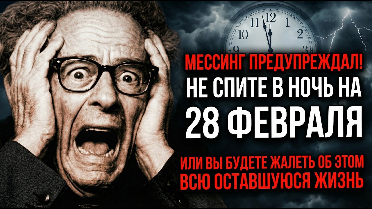 МЕССИНГ ПРЕДУПРЕЖДАЛ! НЕ СПИ В НОЧЬ НА 28 ФЕВРАЛЯ ИЛИ ПОЖАЛЕЕШЬ ДО КОНЦА ЖИЗНИ