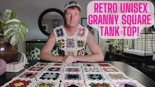 Retro Unisex Granny Square Tank Top / Vest! | URBAN FARMBOYS