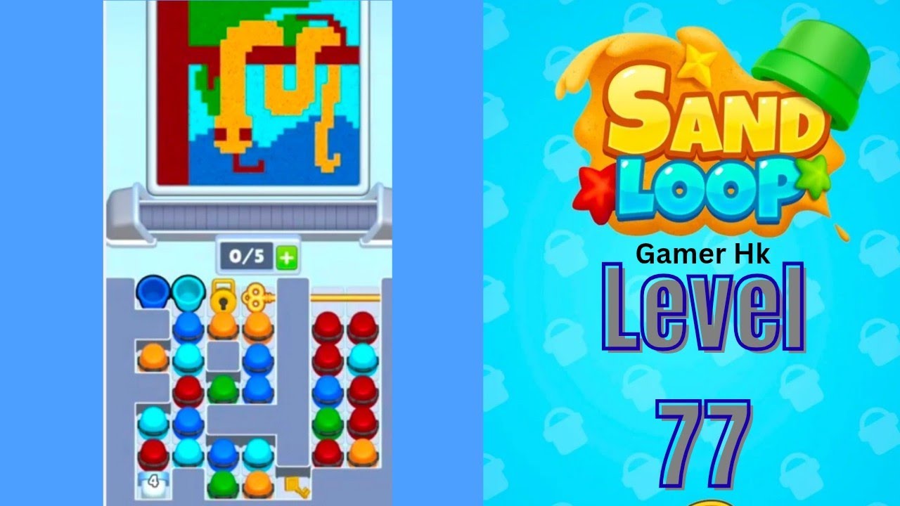 Sand Loop Level 77 Hard level Walkthrough Solution 