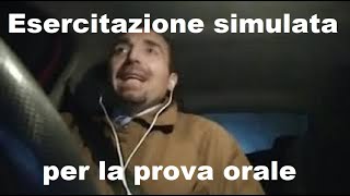 La prova orale nei concorsi pubblici: istruzioni ed esempi (15\/01\/2020)