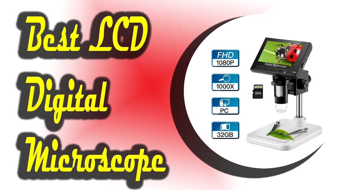 Best LCD Digital Microscope with 32GB Storage Card