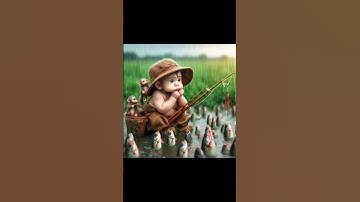 Thumbnail of Little monk so cute baby #so #cute  #cutemonk #monkvideo #monkey #watsapp #status #cartoon #viral