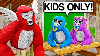 I Snuck Into KIDS ONLY Gorilla Tag Clan!!