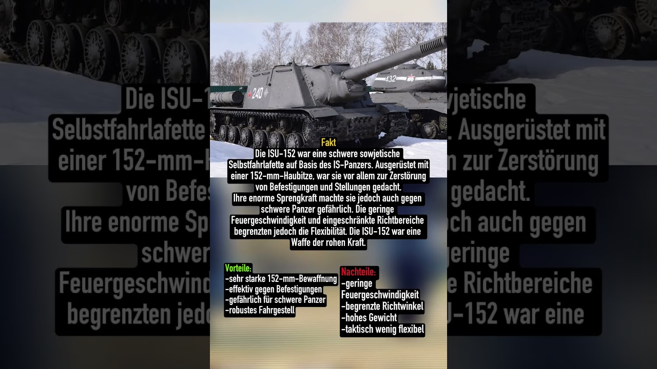 ISU-152: Stärken und Schwächen des sowjetischen „Zveroboy“ | WW2