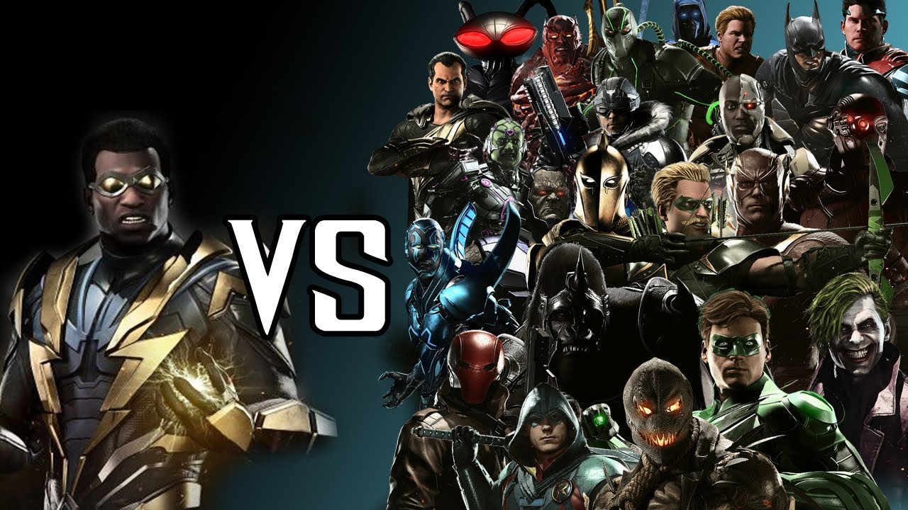 Black Lightning Vs The Boys - ALL DIALOGUES!! | INJUSTICE 2