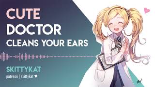 ASMR || Ear Cleaning from Your Sweet Distractible Doctor ~ cotton swabs, soft whispers, scritchies screenshot 5