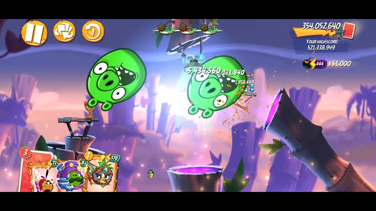 Angry Birds 2 Mighty Eagle Boot Camp with both extra birds 1/18/26 Good luck 👍