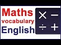 Maths signs and operations - English vocabulary lesson
