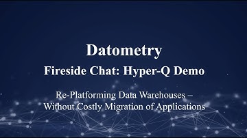 Data Warehouse Re-Platforming: Demo