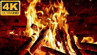 🔥Cozy Fireplace 4K &amp; Crackling Fire Sounds 3 Hours🔥Peaceful Fireplace Crackling for Relaxation