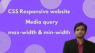 CSS Max width &amp; Min width property #mediaquery #css #css3 #cssmediaquery