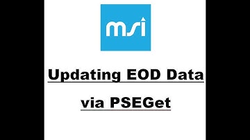 Update Data PSEGET