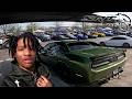 TAKING THE LOUDEST MOST ILLEGAL SCATPACK TO A CARMEET *CRAZY LOUD PULLS*