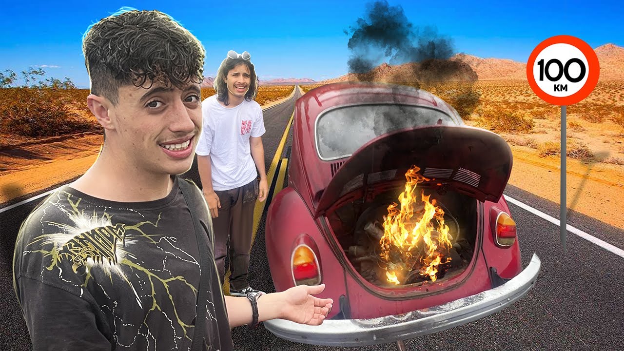 Dirigi Reto até o Fusca QUEBRAR