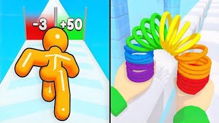 Tall Man Run vs Toy Spring - Max Levels Unlocked Speedrun Gameplay